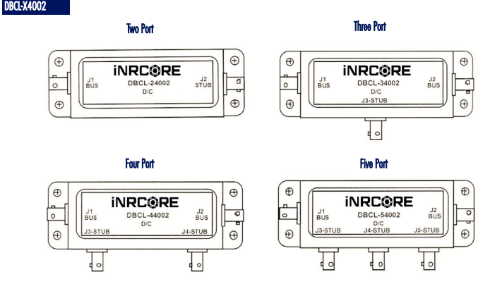 DBCL-34002 MIL-STD-1553數(shù)據(jù)總線(xiàn)耦合器iNRCORE